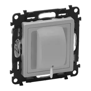   Întrerupător cu cablu de tragere Legrand Valena Life cu buton, aluminiu - 752324