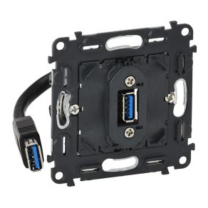   Mecanism de priză USB pre-cablată Legrand Valena InMatic pentru transfer de date - 753082