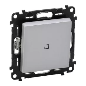   Comutator Legrand Valena Life cu indicator luminos 10 AX aluminiu - 752326