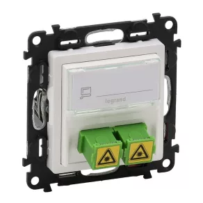   Priză optică monomod Legrand Valena Life SC/APC, albă - 753130