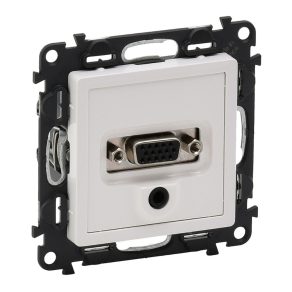 Legrand Valena Life HD15 + priză jack 3,5 mm, alb - 753170