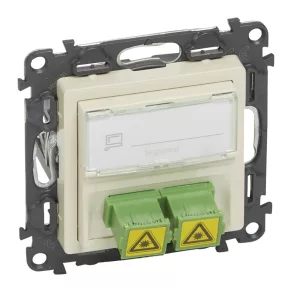   Priză optică monomod Legrand Valena Life SC/APC, culoare fildeș - 753230