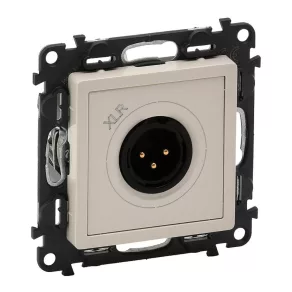   Priză cu trei poli Legrand Valena Life XLR, culoare fildeș - 753274