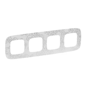   Cadru Legrand Valena Allure cu 4 prize, finisaj cromat - 754344