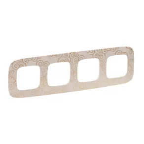   Cadru Legrand Valena Allure cu 4 prize, finisaj auriu - 754354