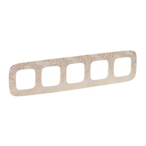 Cadru Legrand Valena Allure 5, decor auriu - 754355
