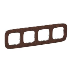 Legrand Valena Allure 4-cadru, piele tăbăcită - 754454