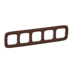 Cadru Legrand Valena Allure 5, piele tăbăcită - 754455