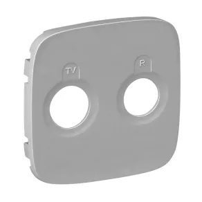   Capac pentru priză Legrand Valena Allure TV-RD, aluminiu - 754787