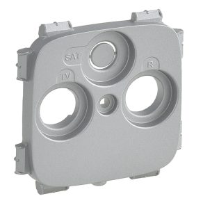   Capac pentru priză Legrand Valena Allure TV-RD-SAT (30 mm), aluminiu - 754807