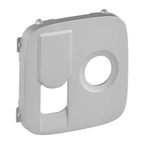   Capac pentru priză Legrand Valena Allure TV+RJ, aluminiu - 754837