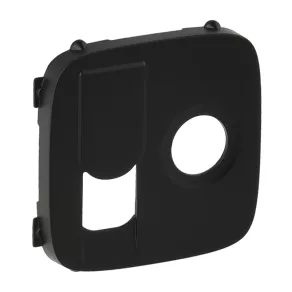   Capac pentru priză Legrand Valena Allure TV+RJ, negru - 754838