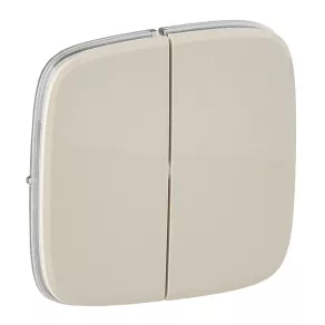   Capac pentru întrerupător dublu Legrand Valena Allure, culoare ivoriu - 755026
