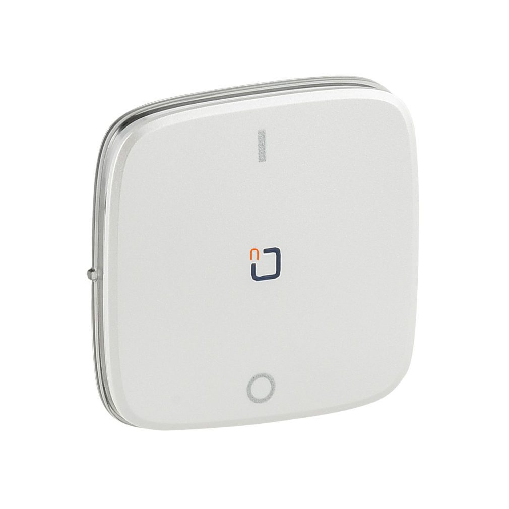 Legrand Valena Allure 755049 comutator bipolar cu buton, cu indicator luminos perlat
