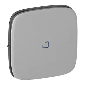   Capac pentru întrerupător unipolar Legrand Valena Allure cu indicator luminos, aluminiu - 755087
