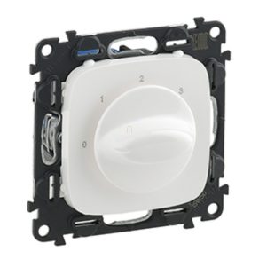   Legrand Valena Allure comanda ventilator (poziții 0-1-2-3), cu capac, alb - 755175