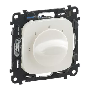   Legrand Valena Allure comanda ventilator (poziții 0-1-2-3), cu capac, alb perlat - 755179