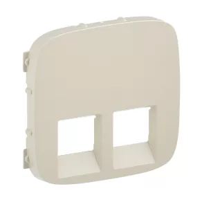   Capac pentru priză Legrand Valena Allure 2xRJ11/RJ45, culoare fildeș - 755426