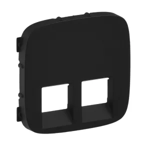   Capac pentru priză Legrand Valena Allure 2xRJ11/RJ45, negru - 755428