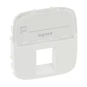   Capac pentru priză Legrand Valena Allure RJ11/RJ45 cu suport pentru etichetă, alb - 755475