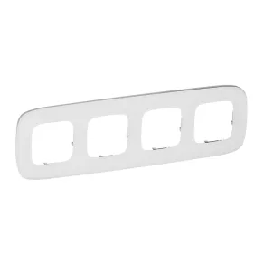 Legrand Valena Allure 4-cadru, sticlă albă - 755544