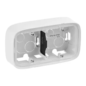   Cutie dublă de montare încastrată Legrand Valena Allure, albă - 755552