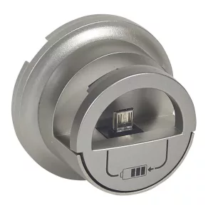   Capac pentru priză de încărcare micro USB Legrand Céliane, titan - 68510