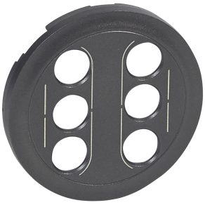 Capac dublu RCA/YUV Legrand Céliane, grafit - 67864
