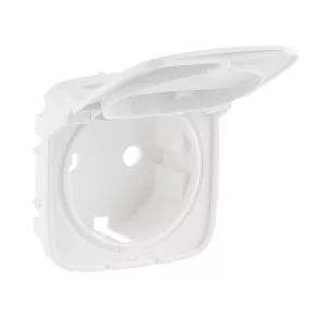   Capac pentru priză Legrand Valena Allure 2P+F, cu capac pentru robinet, alb - 754845