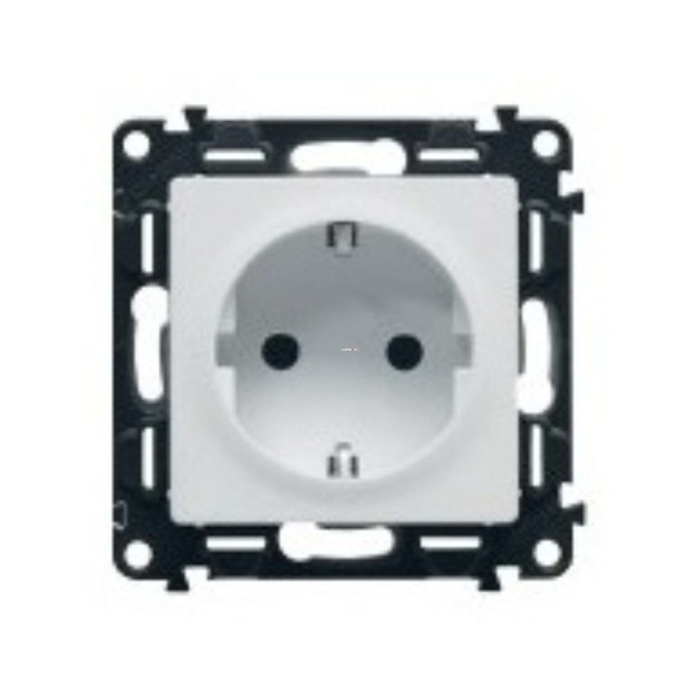 Legrand Valena Life 2P+F (GYV) priză de siguranță cu grilaj, alb cu arc (753120)