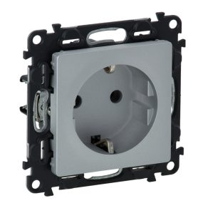   Legrand 753321 Priza Valena Life 2P+F, cablare cu arc, aluminiu