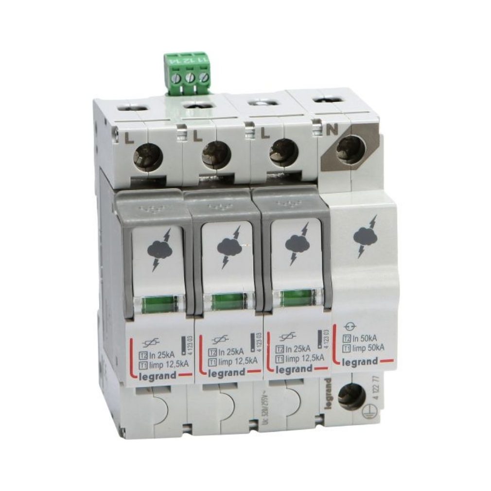 Legrand descărcător de supratensiune T1+T2 12,5KA 3P+N NR (412277)