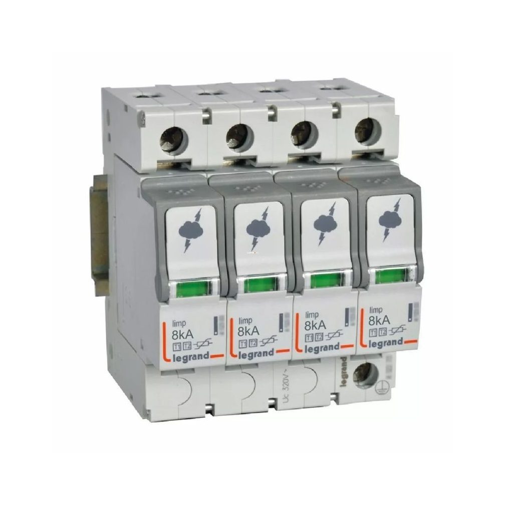 Legrand descărcător de supratensiune T1+T2 8KA 4P (412253)