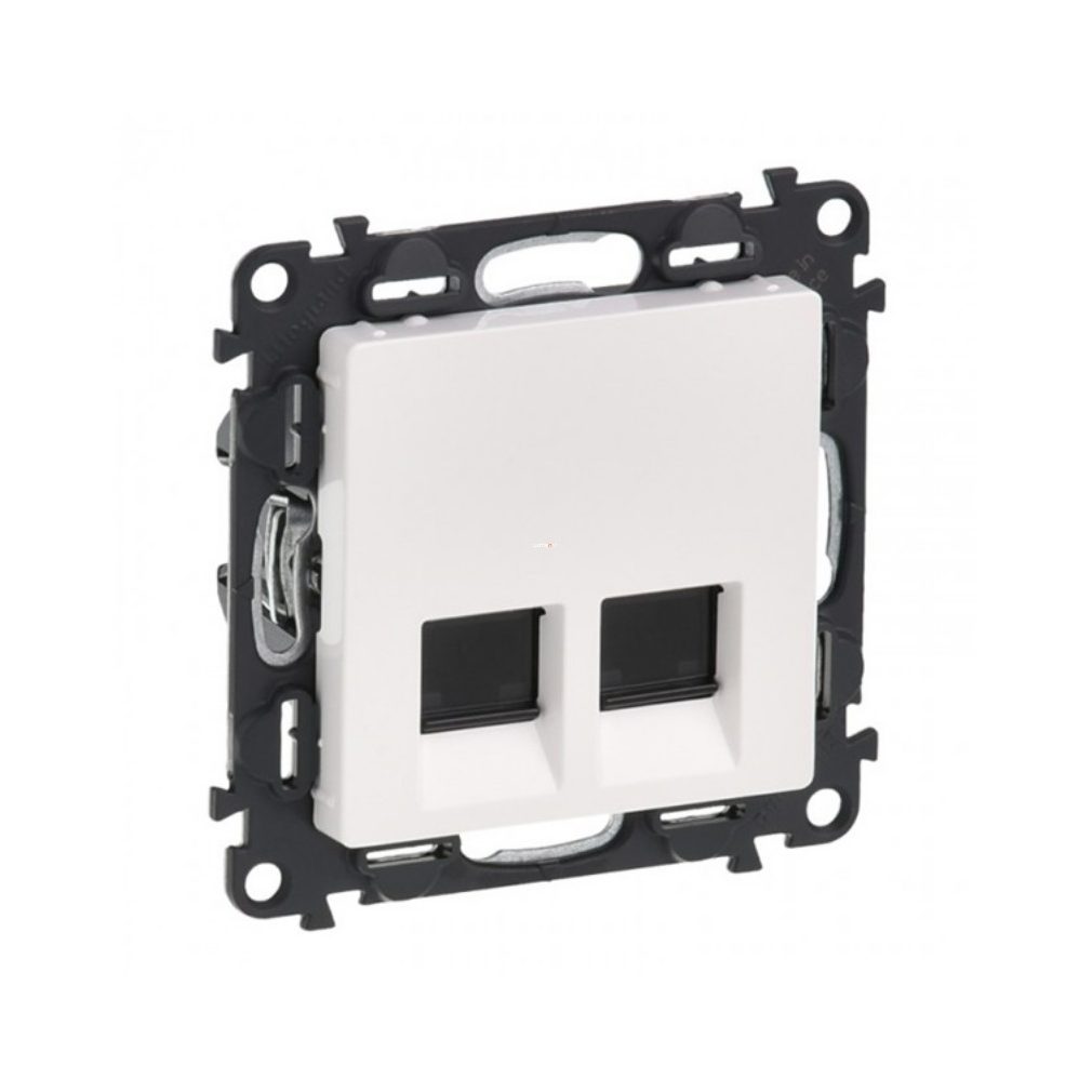Legrand Valena Life 2xRJ45 STP Cat6 priză albă (753147)