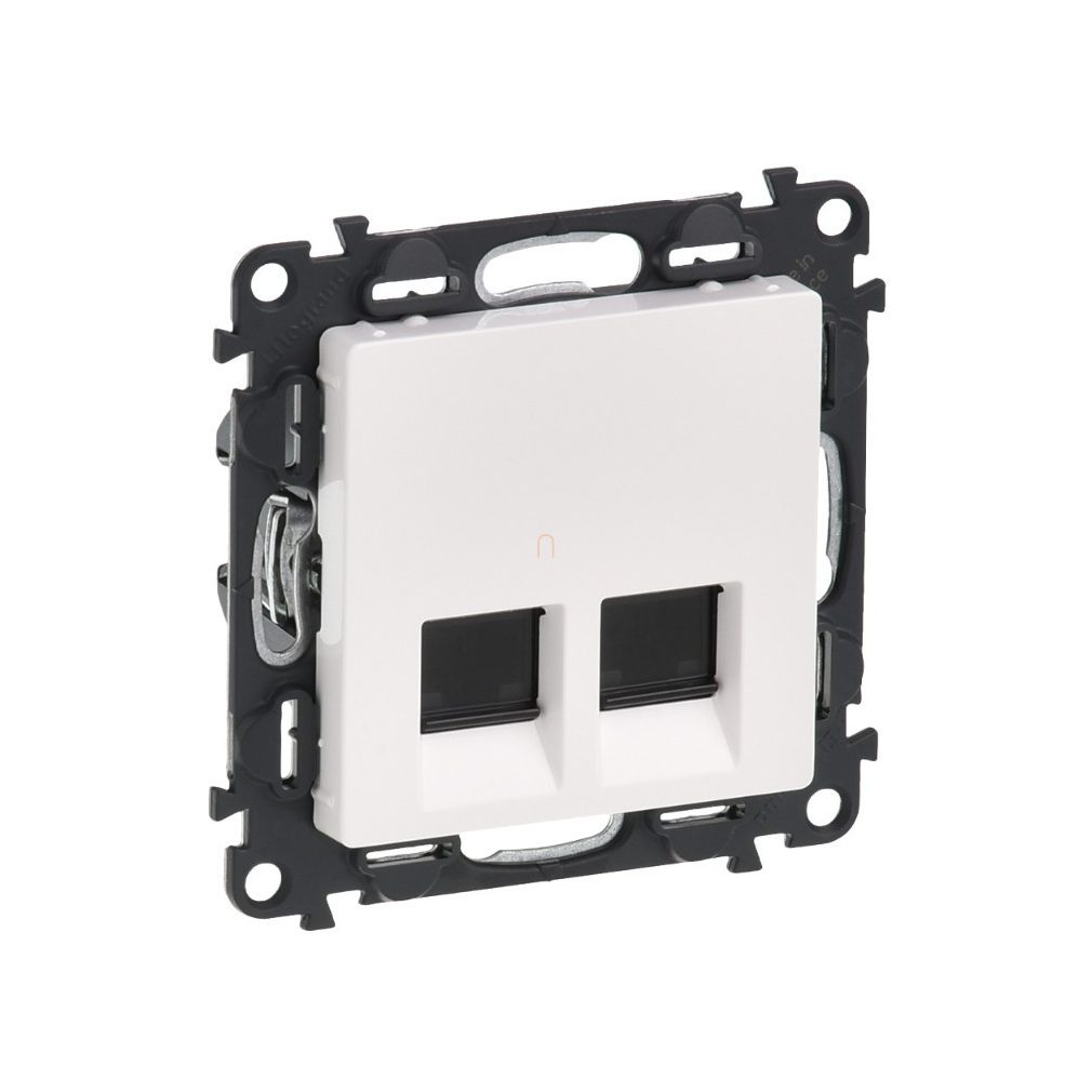 Legrand Valena Life 753149 2xRJ45 STP Cat6A aljzat fehér