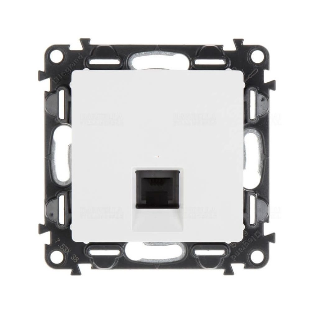 Legrand Valena Life 1xRJ45 STP Cat6 priză albă (753146)
