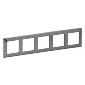   Cadru Legrand Valena Life 5, orice decor din oțel inoxidabil - 754155