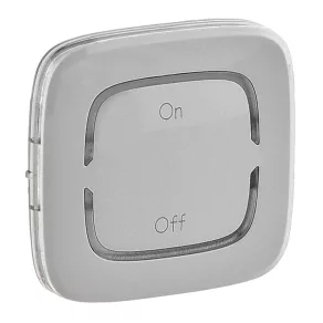   Legrand MyHome (Valena Allure) Marcaj ON/OFF, capac larg, aluminiu - 755378