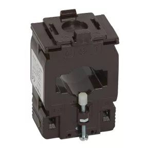   Transformator de curent monofazat Legrand 250/5A, pentru cablu (Ø26 mm) sau bară colectoare (40, 5x12,5 sau 32,5x15,5 mm) - 412116