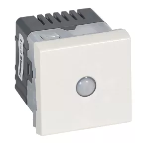   Întrerupător economisitor de energie Legrand Program Mosaic, 10AX-250 V~, 160°, lățime 2 module, alb - 77015
