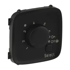   Capac termostat pentru încălzire prin pardoseală Legrand Valena Allure, negru - 755328