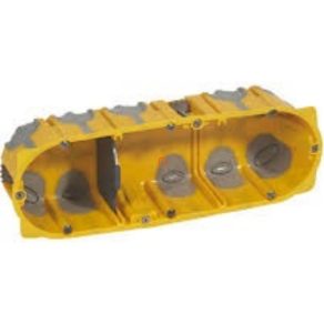   Cutie încastrată Batibox, cutie triplă, cauciuc, 50 mm 080033