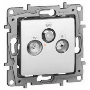   Priză Legrand Niloé TV-RD-SAT, cu trecere (14dB), albă - 764564