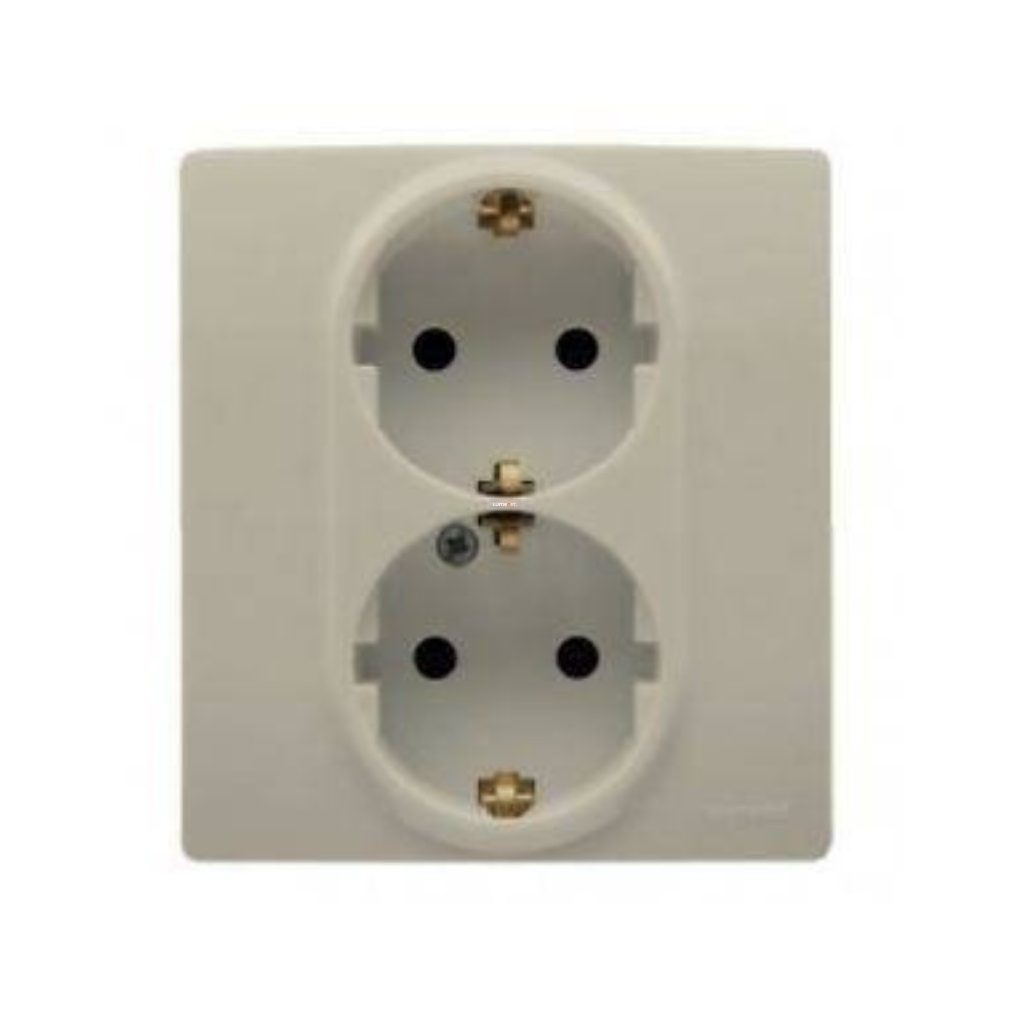 Legrand Niloé bej 2×2P+F (GYV) priză de siguranță cu șuruburi (764644)
