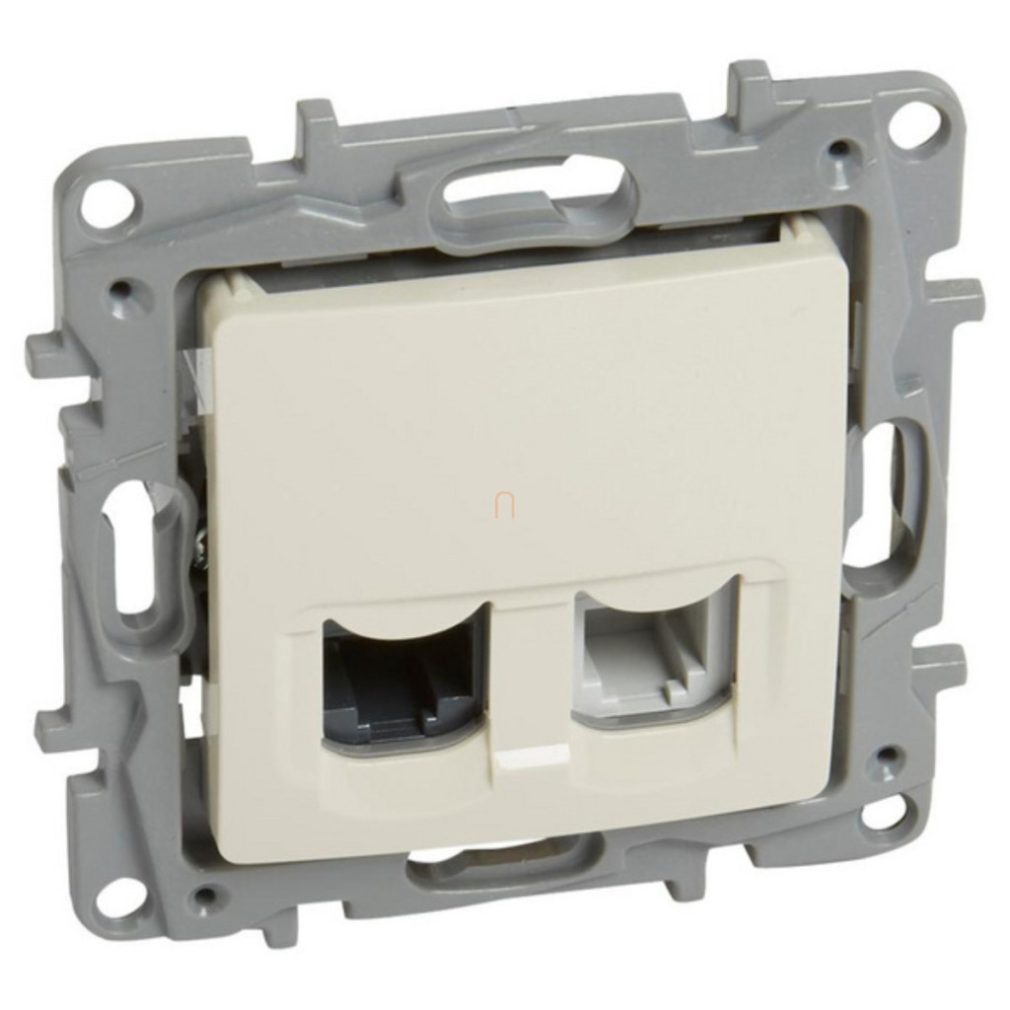 Legrand Niloé bej RJ11 + RJ45 Cat.5 UTP priză 764670
