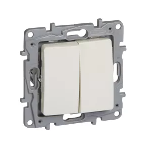   Comutator Legrand Niloé 10 AX + buton 6 A-250 V±, bej - 764609