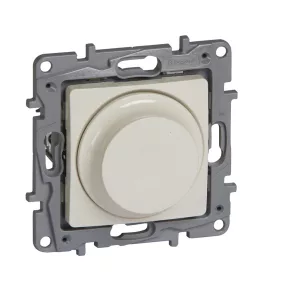   Legrand Niloé comutator rotativ cu dimmer 5-300 W (incandescent, halogen), 2 fire, bej - 764688