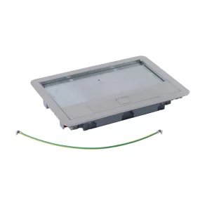   Capac standard din oțel inoxidabil Legrand pentru cutie de podea cu 8/12 module, capac max. 8 mm - 88003