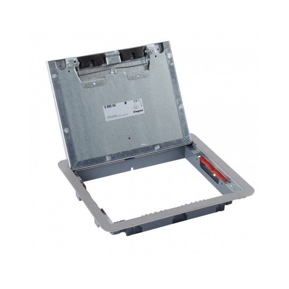 Capac din oțel inoxidabil Legrand pentru cutie standard de 12/18 module, cu capac de max. 8 mm (88004)