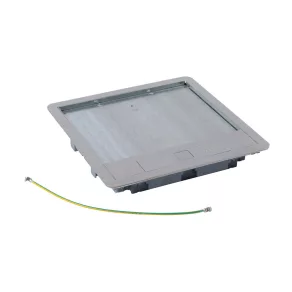   Capac standard din oțel inoxidabil Legrand pentru cutie de pardoseală modulară standard 16/24, capac max. 8 mm - 88005